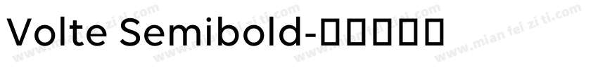 Volte Semibold字体转换